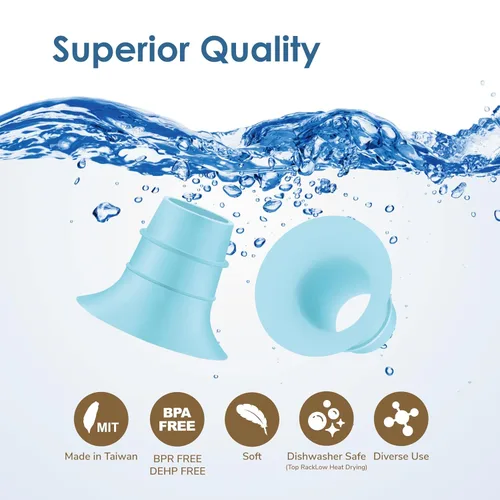 Miniatura 7 de Maymom Inserto de brida azul de 0.827 in compatible con Elvie Single/Double Electric, Elvie Stride Cup (0.945 in), compatible con Medela PersonalFit