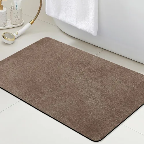 Miniatura 22 de ACCUMTEK Alfombrilla de Baño Ultra Delgada, Alfombrillas de Baño Antideslizantes con Respaldo Mejorado para Colocar Bajo la Puerta, Alfombras