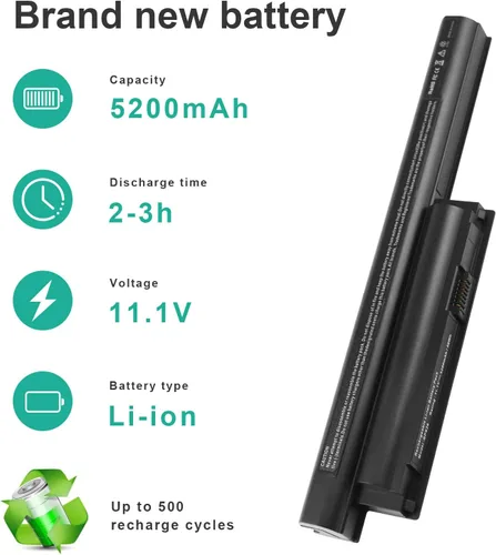Miniatura 3 de Futurebatt BPS26 Nueva batería para laptop compatible con Sony VAIO VGP-BPS26 VGP-BPL26 VGP-BPS26A PCG-61A12L PCG-61A13L PCG-61A14L PCG-71713L