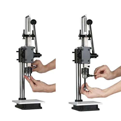 Miniatura 6 de Punzonadora de mano perforadora de cuero para manualidades, color negro