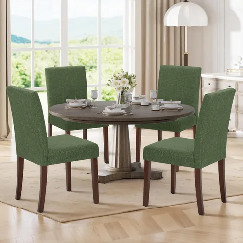 Miniatura 12 de MALOL Upholstered Dining Chairs Set of 2, Fabric Dining Room Chairs, Modern Wooden Dining Chair, Kitchen Side Chairs, Farmhouse Dinner Chair with