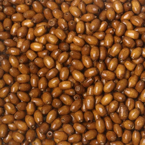 Miniatura 19 de 500 cuentas de madera ovaladas de 6 x 8mm, pequeñas cuentas espaciadoras de madera marrones con forma de grano de arroz, cuentas sueltas de madera