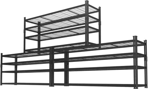 Miniatura 16 de Estantes de almacenamiento resistentes, 60 pulgadas de largo x 24 pulgadas de ancho x 60 pulgadas de alto, carga 2640 libras, estante industrial