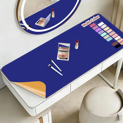 Miniatura 32 de Alfombrilla de maquillaje para tocador para proteger la parte superior del escritorio de 23.6 x 11.8 pulgadas, tapete de maquillaje de doble cara