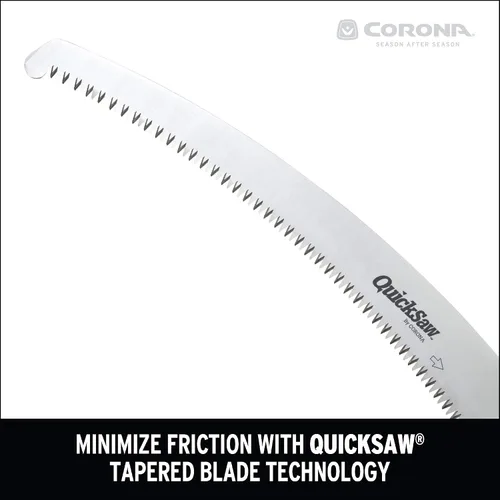 Miniatura 3 de Corona Tools - Sierra de podar QuickSAW de 13 pulgadas Sierra de árbol diseñada para uso con una sola mano Sierra de mano de hoja curvada