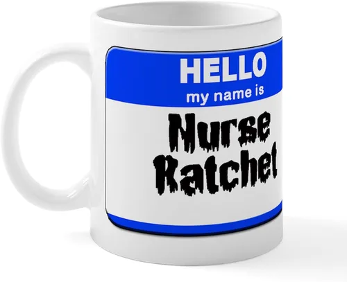 Miniatura 32 de CafePress Taza de café de cerámica con texto en inglés «Hello My Name Is Mary», de 11 oz (11.0 fl oz)