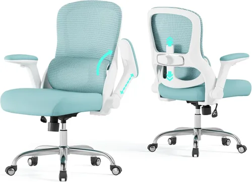 Miniatura 8 de Silla de oficina Veratric - Silla de escritorio ergonómica con soporte lumbar ajustable, silla de computadora de malla, sillas de oficina ejecutivas
