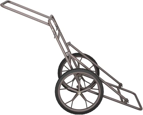 Miniatura 8 de Goplus Carrito Plegable para Ciervos, Transportador de Ciervos de 500 LBS con Ruedas de Goma Grandes, Carrito de Caza de Metal Resistente