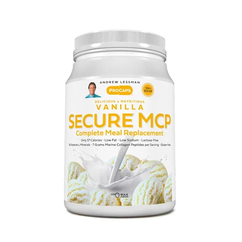 Miniatura 10 de ANDREW LESSMAN Secure MCP - Reemplazo completo de comidas – Chocolate 60 porciones – Solo 63 calorías, bajo en grasa, 0.25 oz de péptidos