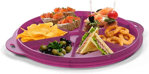 Miniatura 4 de Casa - Domo para tartas, color violeta, 11.8 x 14.6 x 6.3 in