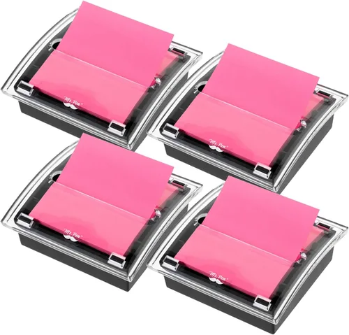 Miniatura 10 de Mr. Pen - Dispensador de notas adhesivas emergente, 3" x 3", negro, dispensador de notas adhesivas, soporte para notas adhesivas para escritorio