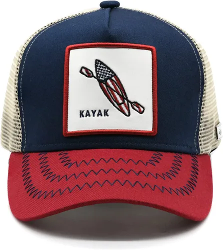 Miniatura 2 de Gorra de béisbol de Kayak Trucker para hombres y mujeres, ajustable, transpirable, de malla, color azul, Azul