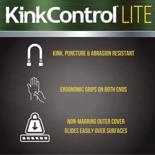 Miniatura 7 de Kink Control Lite, no se expande ni estalla, extremadamente ligera, manguera de jardín, manguera de agua con resistencia superior a los rayos UV
