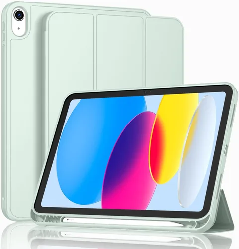 Miniatura 40 de ToaPoia - Funda para iPad (A16) de 11 pulgadas 2025/iPad 10.ª generación de 10.9 pulgadas 2022, cubierta protectora delgada con soporte triple