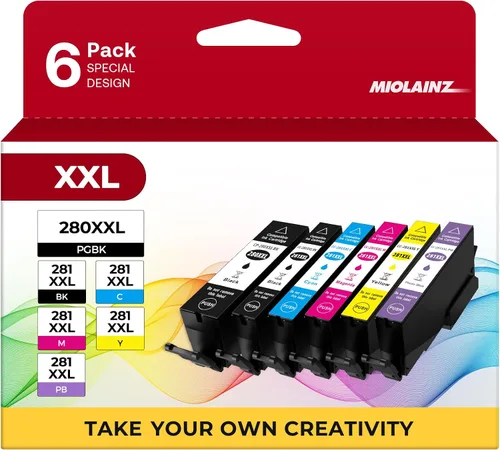 PGI-280XXL/CLI-281XXL Cartuchos de tinta compatibles de repuesto para cartuchos de tinta Canon 280 281 Uso a TS8120 TS9120 TS8220 TS8320 TS8300