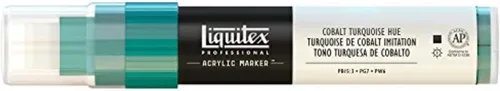 Miniatura 17 de Rotuladores de pintura Liquitex Professional, de punta ancha, Verde fosforescente, 8mm Verde fluorescente