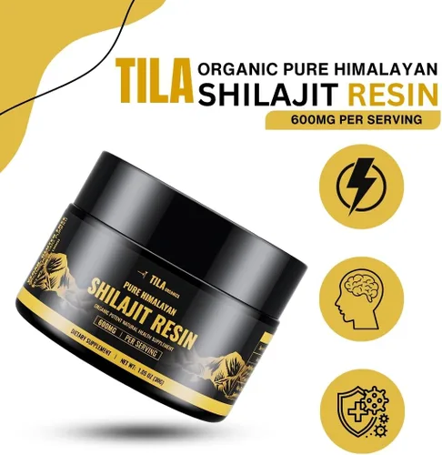 Miniatura 2 de Tila Resina pura Shilajit – Auténtico extracto del Himalaya con ácido fúlvico – para hombres y mujeres – Suplemento natural de alta resistencia
