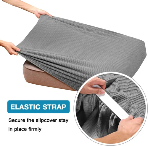Miniatura 5 de Flamingo P Fundas de cojín elásticas de 2 piezas para sofá, fundas de cojín individuales elásticas para sofá, fundas de sofá seccionales con tela