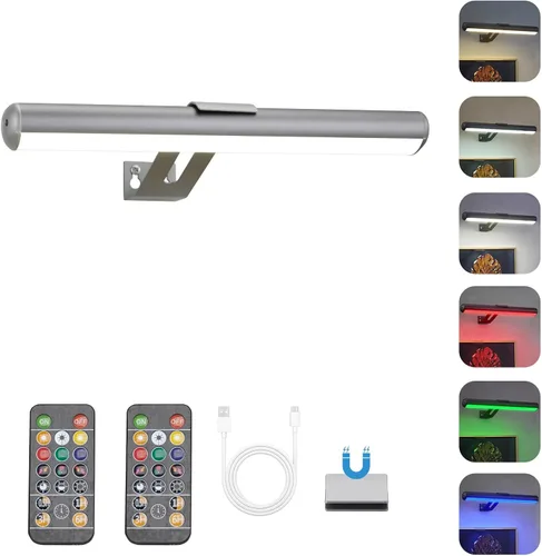 Miniatura 7 de Luz para Cuadros Operada por Batería, Luces para Cuadros de Pared, Luz para Cuadros Inalámbrica con Control Remoto para Pinturas, 48 LED, 16 Cambios