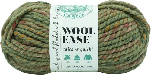 Miniatura 62 de Lion Brand Yarn - Ovillo de lana Wool-Ease Thick & Quick color fuerza aérea