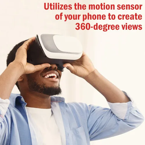Miniatura 6 de Visor de realidad virtual para juegos móviles, películas y realidad aumentada para Android y iPhones de 3.5 a 6 pulgadas Correas y lentes