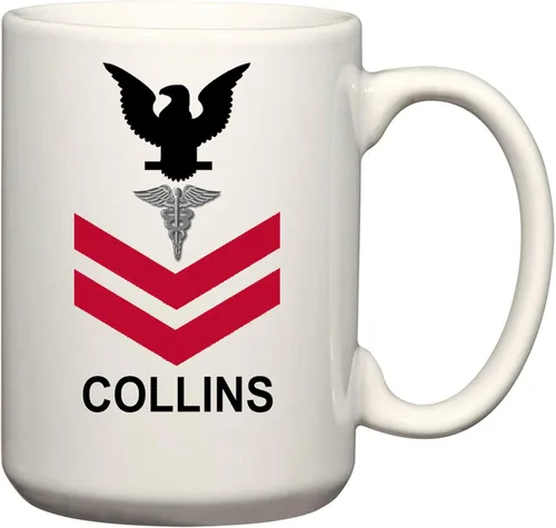 Miniatura 20 de Carpe Diem Designs Taza personalizable de la Armada de los Estados Unidos para café, cacao y tarros de masón, fabricados en los Estados Unidos.