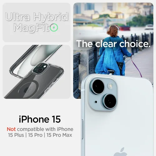 Miniatura 117 de Spigen Funda para iPhone 13 Mini, ultra híbrida MagFit [antiamarilleo] [compatible con Magsafe] - Transparente