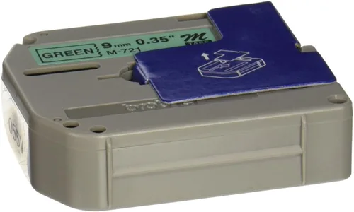 Miniatura 24 de Brother Etiqueta de forma continua de 0.37 "X26.20' (BRTM521), negro/azul