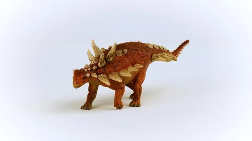 Miniatura 6 de Schleich Dinosaurios - Figura de dinosaurio Gastonia de 17,8 cm realista – Figura de juguete educativo y detallado de dinosaurio rojo jurásico