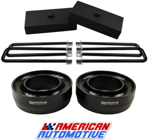 Miniatura 9 de Se adapta a Ram 1500 2500 3500 1994-2001 Kit de elevación completa 2WD 2.5" Billet Front Spring Spacers + Bloques traseros de 1.5" Serie "Road Fury