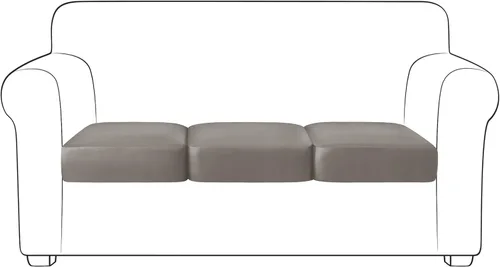 Miniatura 68 de Yates Home Funda de cojín de piel sintética para sofá, impermeable, elástica, para asiento de caravana, sofá biplaza, protector de muebles, funda
