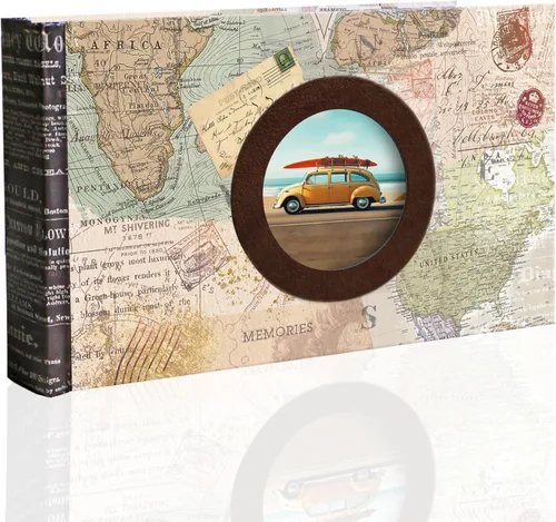 Miniatura 11 de Holoary Álbum de fotos de 4 x 6 pulgadas, 300 fotos, 3 imágenes por página, área de escritura de notas para cada bolsillo, con ventana de marco