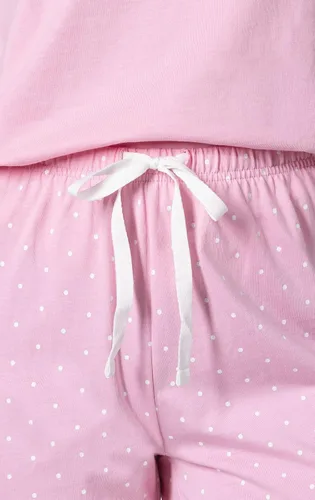 Miniatura 4 de PajamaGram Pijama de algodón para mujer - Conjunto de pijama capri para mujer, 100% algodón