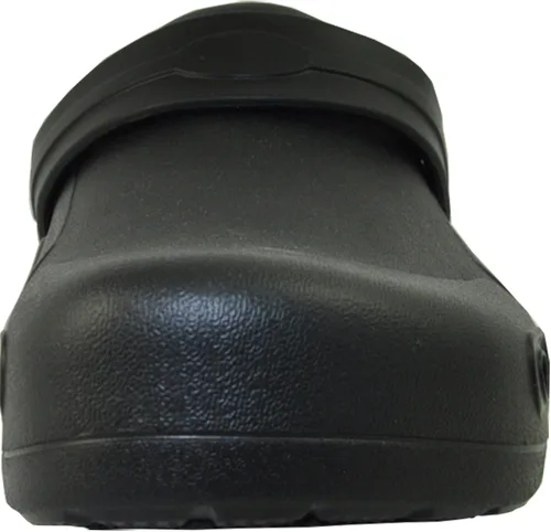 Miniatura 7 de VANGELO Zuecos profesionales antideslizantes para hombre, zapatos de trabajo para enfermera, zapatos de chef, zapatos de chef, color negro, blanco