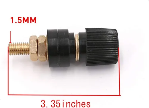 Miniatura 3 de Terminal de batería 3/8 pulgadas M10 0.394 in Stud Remoto Poste de fijación de batería, poste de conexión de alimentación Kit de terminales de 2