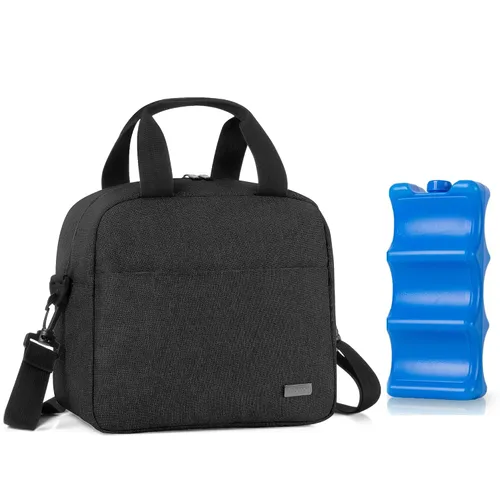 Miniatura 9 de Teamoy Bolsa enfriadora de leche materna con bolsa de hielo para 6 biberones grandes de hasta 9 onzas, bolsa enfriadora de biberones de viaje
