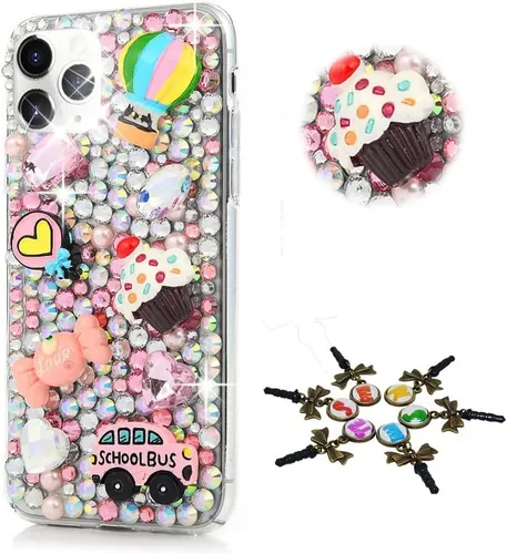Sparkle - Funda compatible con Samsung Galaxy Z Flip 2 5G, elegante funda con diseño de diamantes de imitación de cristal y diamantes de imitación