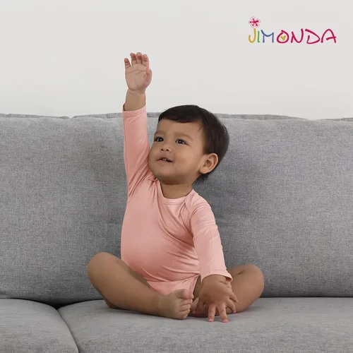 Miniatura 5 de Jimonda Mameluco de bambú de manga larga para bebé, niño, niña, 0-24 meses