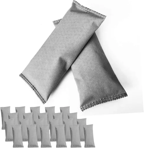 Jalousie Value Pack - Juego de mini bolsas de carbón de bambú, purificador de aire natural, desodorante de zapatos y eliminador de olores, bolsa de
