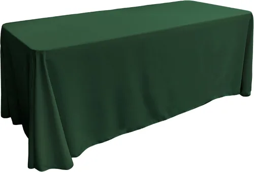 Miniatura 236 de LA Linen Mantel rectangular lavable de popelín de poliéster, resistente a las manchas y a las arrugas, cubierta de mesa 60x84, mantel de tela