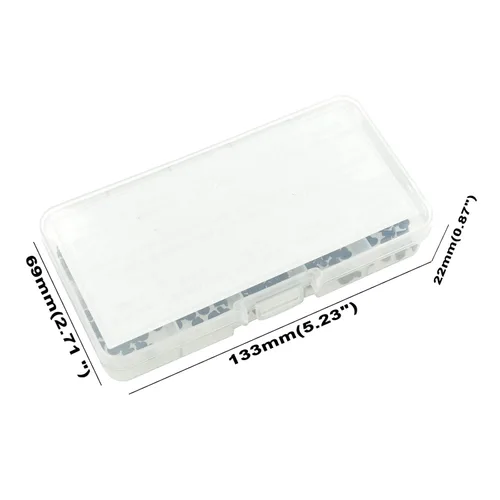 Miniatura 7 de Kit surtido de tornillos Phillips de cabeza plana M2 M2.5 M3 para laptop, acabado negro Dacromet (300)
