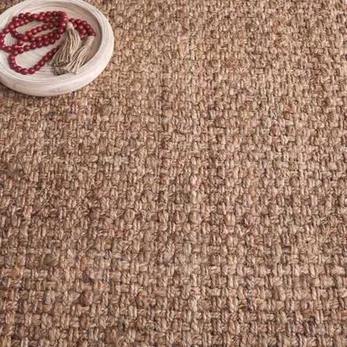Miniatura 7 de Alfombra de área de yute natural tejido a mano Safavieh NF467A, de la colección de fibra natural (5 ft x 8 ft), Yute, Natural