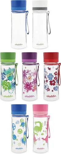 Miniatura 6 de Aladdin My First Aveo - Botella de agua para niños de 0.35 L con gráficos rosados, a prueba de fugas, amplia apertura para un fácil llenado, sin