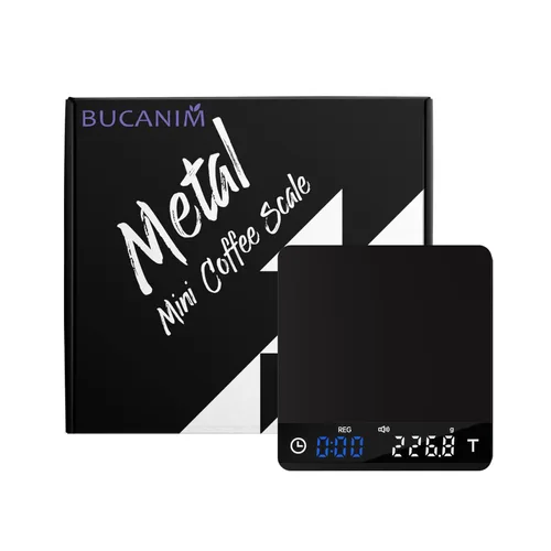 Miniatura 9 de Báscula de café de metal con temporizador, báscula de espresso con cronometraje automático, 3 modos para máquina de espresso y vertido, báscula