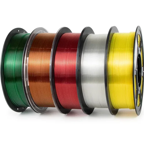 Miniatura 42 de IEMAI Paquete de filamento PETG de 0.069 in, filamento de impresora 3D multicolor translúcido degradado de hasta 23.622 in/s de impresión rápida, 4