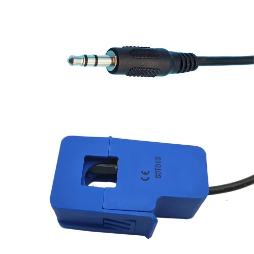 Miniatura 3 de 2 unids SCT013 no invasivo Split AC Core Transformador de corriente Sensor SCT-013-005 (5A 1V 1%)