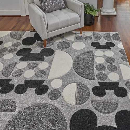 Miniatura 2 de Gertmenian Disney - Alfombra texturizada de Mickey Mouse, perfecta para sala de estar, comedor, sala de juegos, área de estudio, 8 x 10 pulgadas