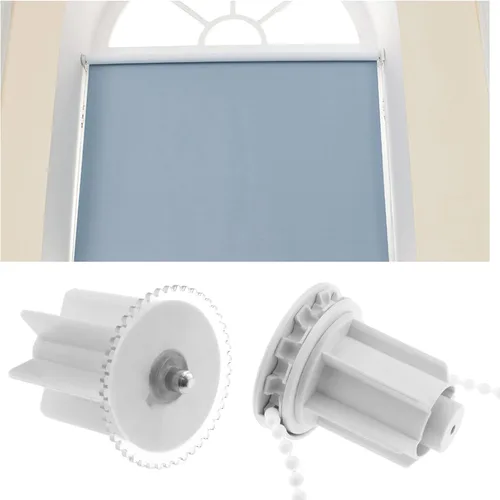 Miniatura 3 de 2 juegos de embrague para persianas enrollables con soporte de metal y cadena de cuentas, embrague para persianas enrollables de tubo de aluminio