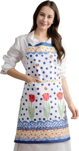 Miniatura 90 de Maison d' Hermine Delantal 100% de algodón para mujeres con bolsillo de cocina delantal de chef para hombres para cocinar primavera verano 001