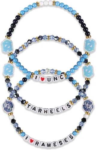 Miniatura 15 de FOCO NCAA unisex-adulto Paquete de 3 Pulseras de la Amistad con Cuentas con Logotipo de Equipo Universitario de la NCAA Oficialmente Licenciadas
